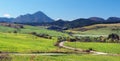 Green meadows at Bobrovnik and Great Choc Mountain Royalty Free Stock Photo