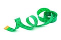 Green measuring tape Royalty Free Stock Photo