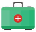 Green med kit, icon Royalty Free Stock Photo