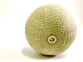 Green Melon fruit on a white background