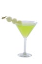 Green Melon Martini Cocktail Royalty Free Stock Photo