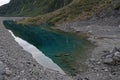 Fox Glacier lake on South Island, New Zealand Royalty Free Stock Photo