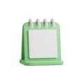 Green memo board with white note Royalty Free Stock Photo