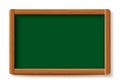 Green menu chalkboard. Wood board frame isolated on white background. Vector illustration design.