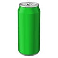 Green Metal Aluminum Beverage Drink Can 330ml. Ready For Your Design. Product Packing Vector Royalty Free Stock Photo