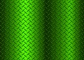 Green metal background with diamond plate texture pattern, shiny chrome texture Royalty Free Stock Photo