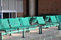 Green metal chairs Royalty Free Stock Photo