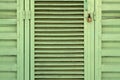 Green Metal Door Royalty Free Stock Photo