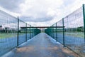 Green Metal fence wire Royalty Free Stock Photo