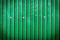 Green metal sheet with bolt Royalty Free Stock Photo