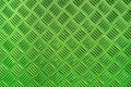 Green metal surface background with repeative diamond pattern Royalty Free Stock Photo