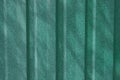 Green metal texture part on iron striped fence