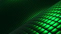 Green metallic background, metal modern 3D technology geometric wallpaper Royalty Free Stock Photo