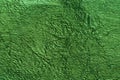 Green metallic foil background texture