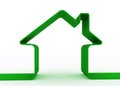 Green metaphor house Royalty Free Stock Photo