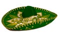 Green mexican sombrero isolated