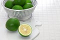 Green Meyer lemons Royalty Free Stock Photo