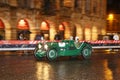 Green MG K3 Magnette, 1933, drives by the Arena di Verona during 1000 Miglia