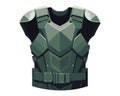 green military bulletproof vest for protection from bullets.