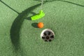 Green Mini Golf Club Putt