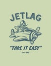 Green Minimal Jetlag T-shirt Royalty Free Stock Photo