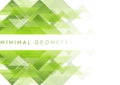 Green triangles tech abstract minimal geometry background Royalty Free Stock Photo