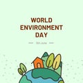 Green Minimal World Environment Instagram Post