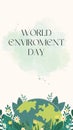Green Minimalist World Environment Day Instagram Story