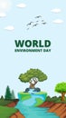 Green Minimalist World Environment Day Your Story