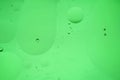 Green mint abstract background picture made with oil, water and soap Royalty Free Stock Photo