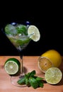 green mint drink mahito. Royalty Free Stock Photo