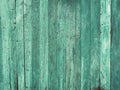 Green mint painted wood board texture and background. Green mint natural wooden background. Aged wood planks pattern Royalty Free Stock Photo