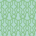 Green mint seaweed seamless pattern, cute floral design Royalty Free Stock Photo