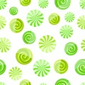 Green mint striped candy seamless pattern Royalty Free Stock Photo