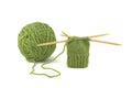 Green Mitten Project Royalty Free Stock Photo