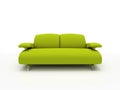Green modern sofa Royalty Free Stock Photo