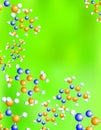 Green molecule background Royalty Free Stock Photo