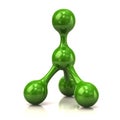 Green molecule Royalty Free Stock Photo