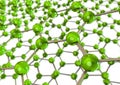 Green Molecules Royalty Free Stock Photo