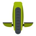 Green monowheel balance vehicle icon isolated Royalty Free Stock Photo