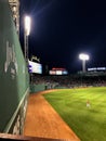 The Green Monster at Historic Fenway Park, Boston, MA Royalty Free Stock Photo