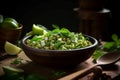 Green moong salad snack. Generate Ai