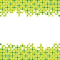 Green mosaic background. Hand drawn vector illustration. Royalty Free Stock Photo