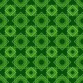 A green mosaic seamless geometric pattern authentic arabian style. Royalty Free Stock Photo