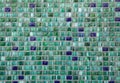 Green mosaic tiles. Background texture Royalty Free Stock Photo