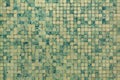 Green mosaic tiles. Royalty Free Stock Photo