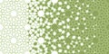 Green mosque mosaic star, flower seamless vector pattern. Geometric halftone pattern with color green mosaic arabesque