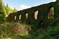 Green Moss Covered Aqueduct in Sao Miguel