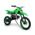 Green Motocross bike