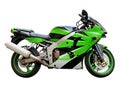 Green Motorcycle Royalty Free Stock Photo